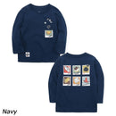 チャムス キッズインスタントカメラポケットブラッシュドロングスリーブTシャツ CH21-1342 Tシャツ 長袖 ロンT キッズ ジュニア ユース 親子お揃い