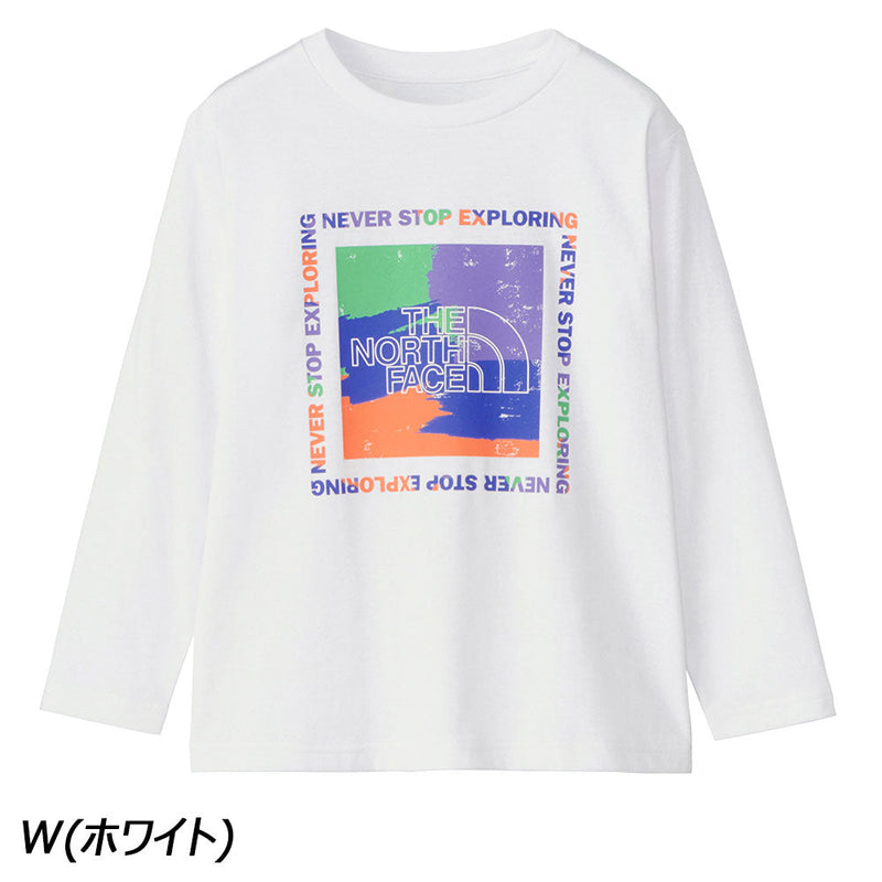 ノースフェイス ロングスリーブゲットモテッドグラフィックティー NTJ82470 Tシャツ 長袖 UVケア キッズ