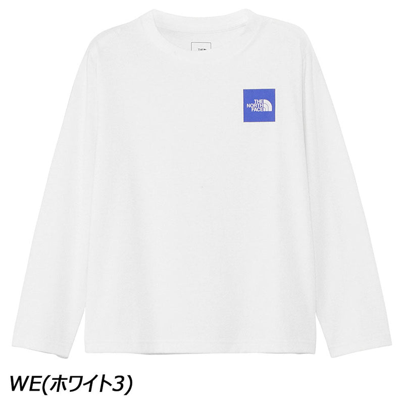 ノースフェイス ロングスリーブスモールスクエアロゴティー NTJ32357 Tシャツ 長袖 UVケア キッズ