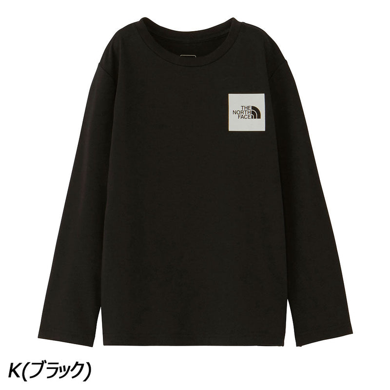 ノースフェイス ロングスリーブスモールスクエアロゴティー NTJ32357 Tシャツ 長袖 UVケア キッズ