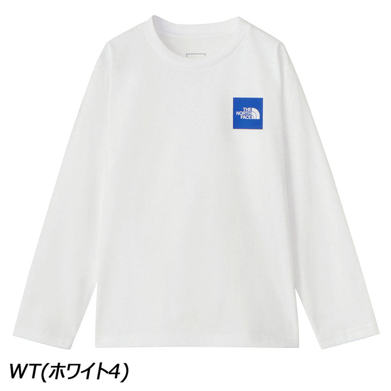 ノースフェイス ロングスリーブスモールスクエアロゴティー NTJ32357 Tシャツ 長袖 UVケア キッズ