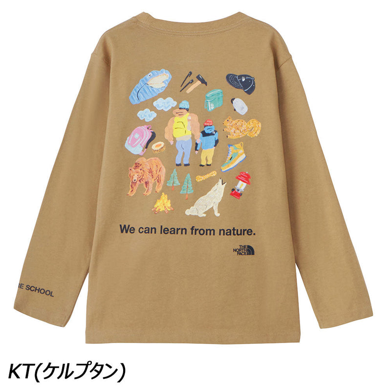 ノースフェイス ロングスリーブネイチャースクールティー NTJ82430 Tシャツ 長袖 キッズ