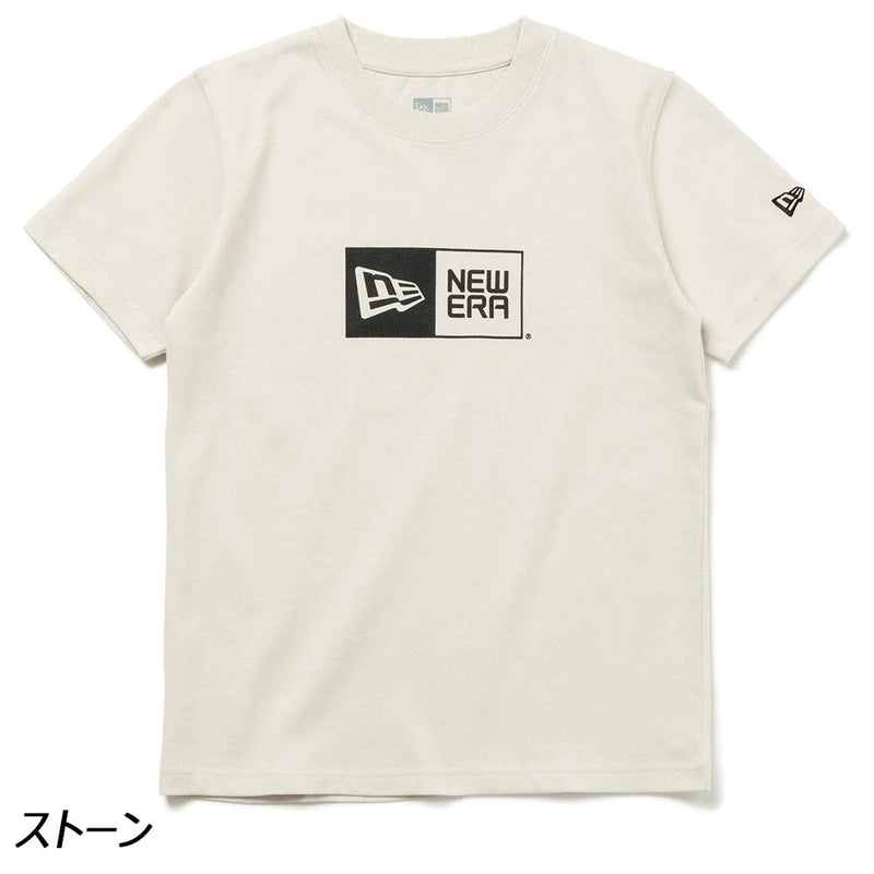 ニューエラ ユース 半袖コットンTシャツ ボックスロゴ Tシャツ 半袖 キッズ 定番