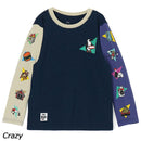 チャムス かせきさいだぁ キッズアラカルトロングスリーブT CH21-1384 Tシャツ 長袖 かせきさいだぁ コラボ キッズ ジュニア ユース