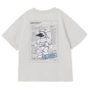 チャムス キッズスペースブービースペーススーツT CH21-1357 Tシャツ 半袖 オーバーシルエット キッズ ジュニア ユース 親子お揃い