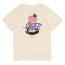チャムス キッズチャムスレコード＆ドーナツTシャツ CH21-1371 Tシャツ 半袖 キッズ ジュニア 親子お揃い