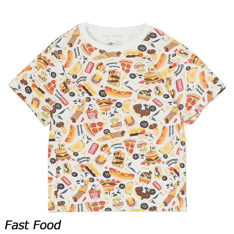チャムス キッズパターンドTシャツ CH21-1376 Tシャツ 半袖 キッズ ジュニア