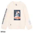 チャムス キッズスペースブラストオフクルートップ CH20-1083 トレーナー スウェット 裏起毛 キッズ ジュニア 親子お揃い