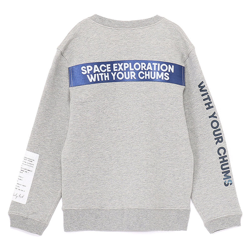 チャムス キッズスペースブラストオフクルートップ CH20-1083 トレーナー スウェット 裏起毛 キッズ ジュニア 親子お揃い