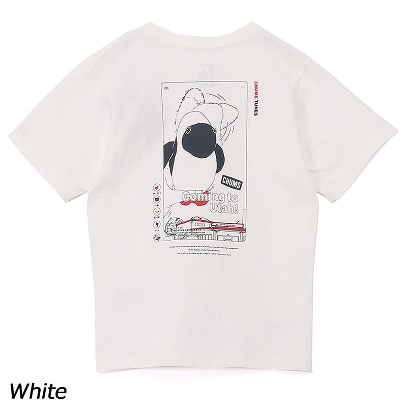 チャムス キッズチャムスチューンズTシャツ CH21-1455 Tシャツ 半袖 キッズ ジュニア 親子お揃い