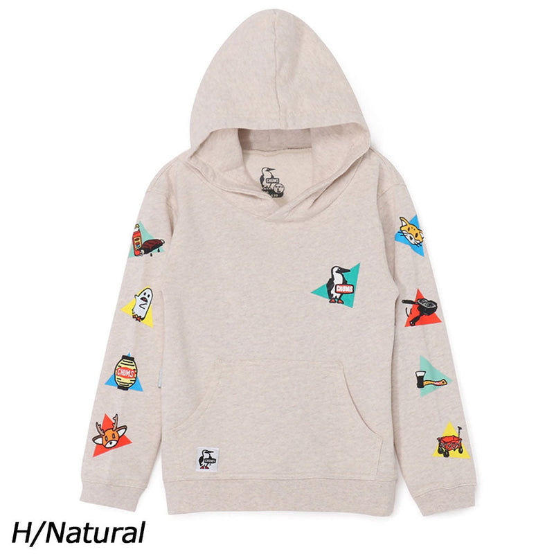 チャムス かせきさいだぁ キッズアラカルトプルオーバーパーカー CH20-1085 パーカー スウェット 裏起毛 キッズ ジュニア 親子お揃い