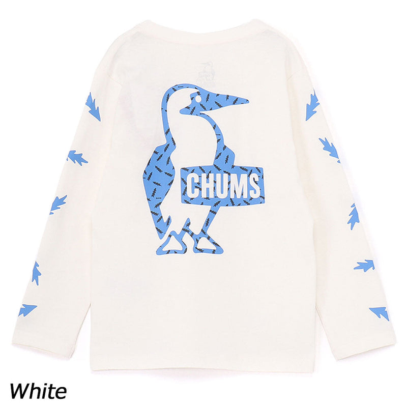 チャムス かせきさいだぁ キッズパターンブラッシュドロングスリーブTシャツ CH21-1420 Tシャツ 長袖 キッズ ジュニア 親子お揃い