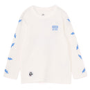 チャムス かせきさいだぁ キッズパターンブラッシュドロングスリーブTシャツ CH21-1420 Tシャツ 長袖 キッズ ジュニア 親子お揃い