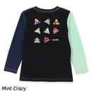 チャムス かせきさいだぁ キッズアラカルト2ブラッシュドロングスリーブTシャツ CH21-1421 Tシャツ 長袖 キッズ ジュニア 親子お揃い