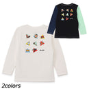 チャムス かせきさいだぁ キッズアラカルト2ブラッシュドロングスリーブTシャツ CH21-1421 Tシャツ 長袖 キッズ ジュニア 親子お揃い