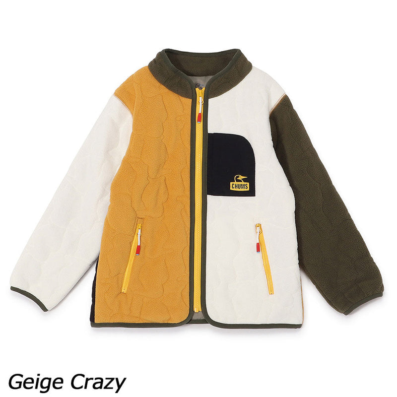 チャムス キッズブービーステッチフリースジャケット CH24-1070 フリース ジャケット キッズ ジュニア