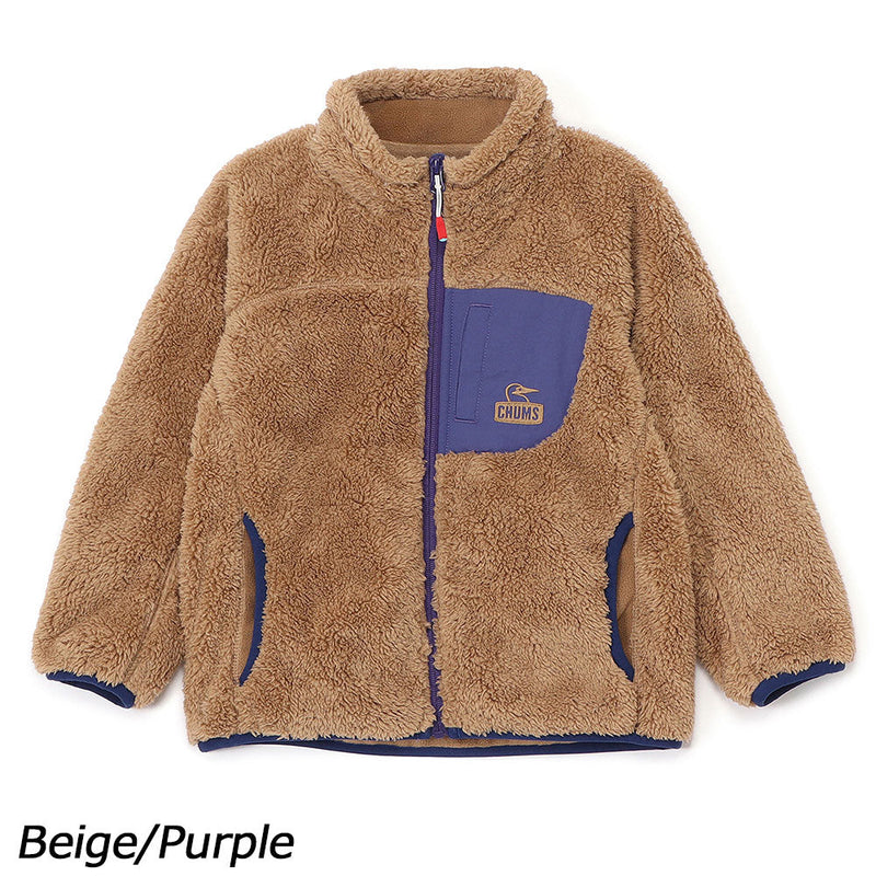 チャムス キッズボンディングフリースジャケット CH24-1072 フリース ジャケット 防風 キッズ ジュニア 定番 人気 親子お揃い