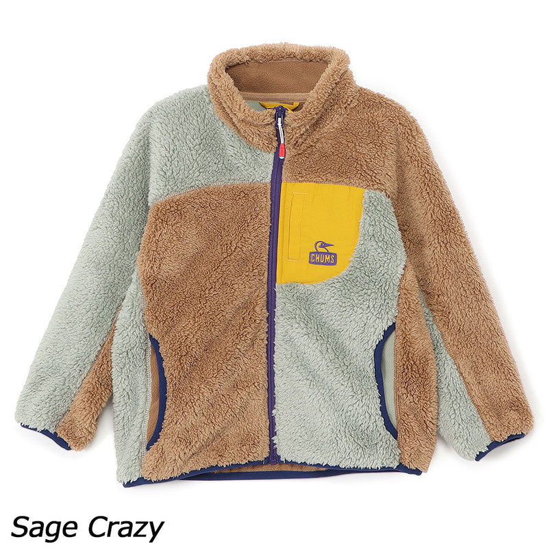 チャムス キッズボンディングフリースジャケット CH24-1072 フリース ジャケット 防風 キッズ ジュニア 定番 人気 親子お揃い