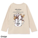 チャムス キッズホットチョコレートポケットブラッシュドロングスリーブTシャツ CH21-1413 Tシャツ 長袖 ポケット付 キッズ ジュニア 親子お揃い