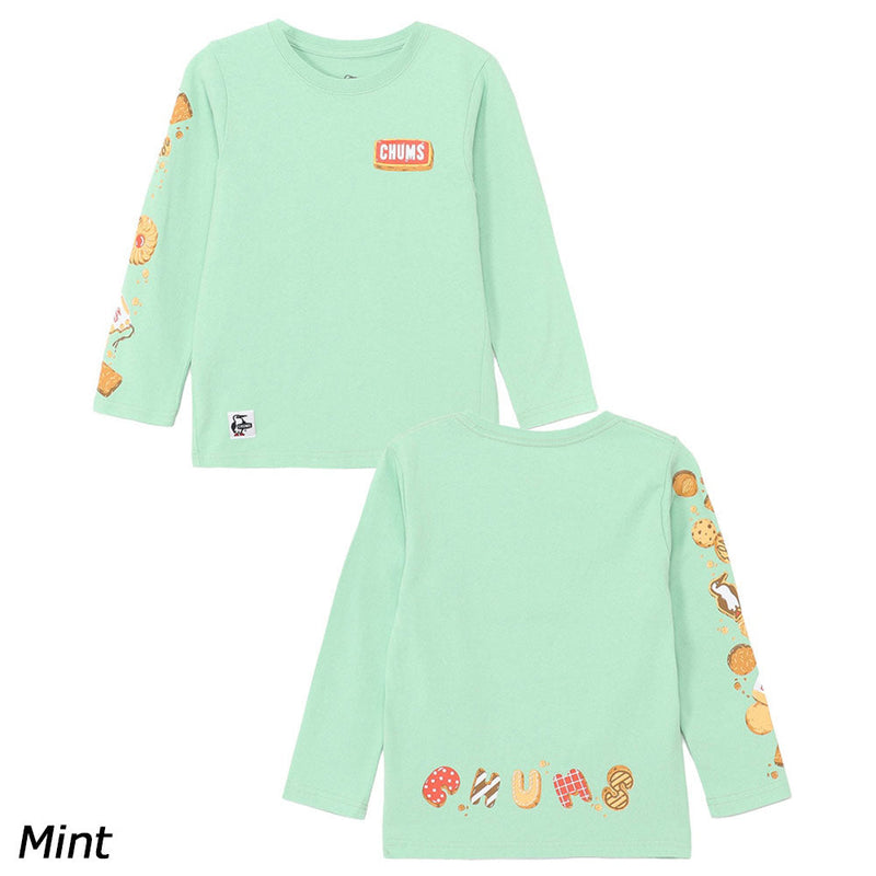 チャムス キッズブービークッキーズブラッシュドロングスリーブTシャツ CH21-1414 Tシャツ 長袖 キッズ ジュニア 親子お揃い