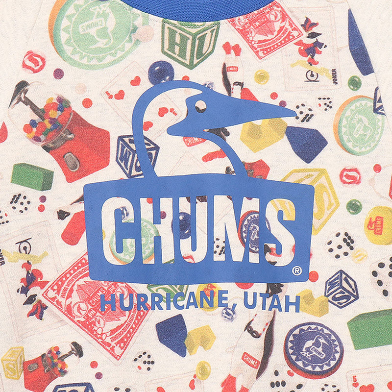 チャムス キッズパターンドロングスリーブTシャツ CH21-1418 Tシャツ 長袖 キッズ ジュニア