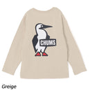 チャムス キッズブービーロゴブラッシュドロングスリーブTシャツ CH21-1294 Tシャツ 長袖 キッズ ジュニア 定番 人気 親子お揃い