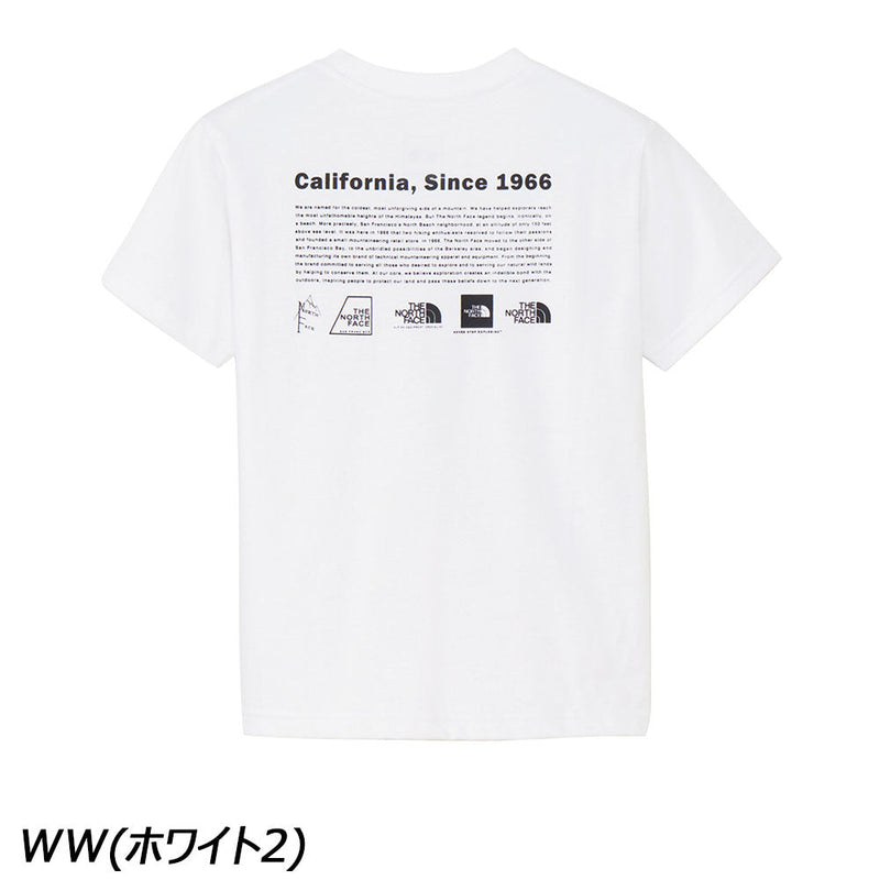 ノースフェイス ショートスリーブヒストリカルロゴティー NTJ32356 Tシャツ 半袖 UVケア キッズ ジュニア