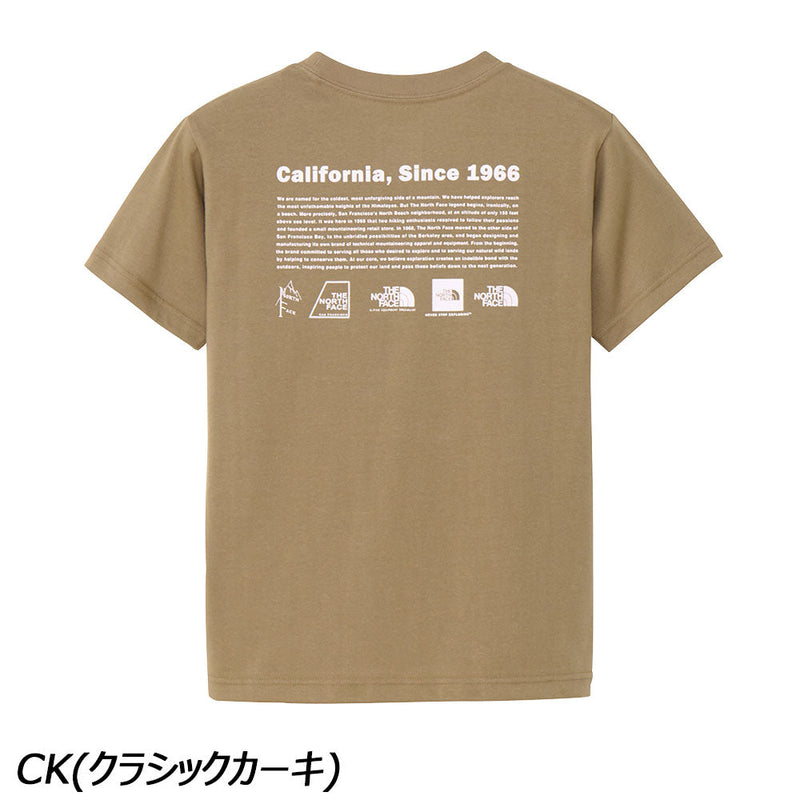 ノースフェイス ショートスリーブヒストリカルロゴティー NTJ32356 Tシャツ 半袖 UVケア キッズ ジュニア