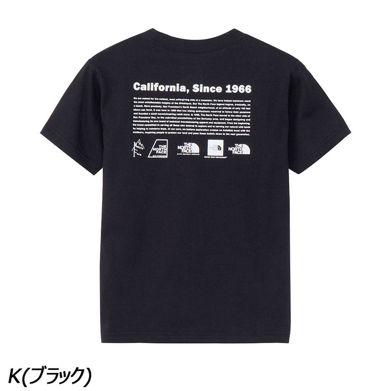 ノースフェイス ショートスリーブヒストリカルロゴティー NTJ32356 Tシャツ 半袖 UVケア キッズ ジュニア