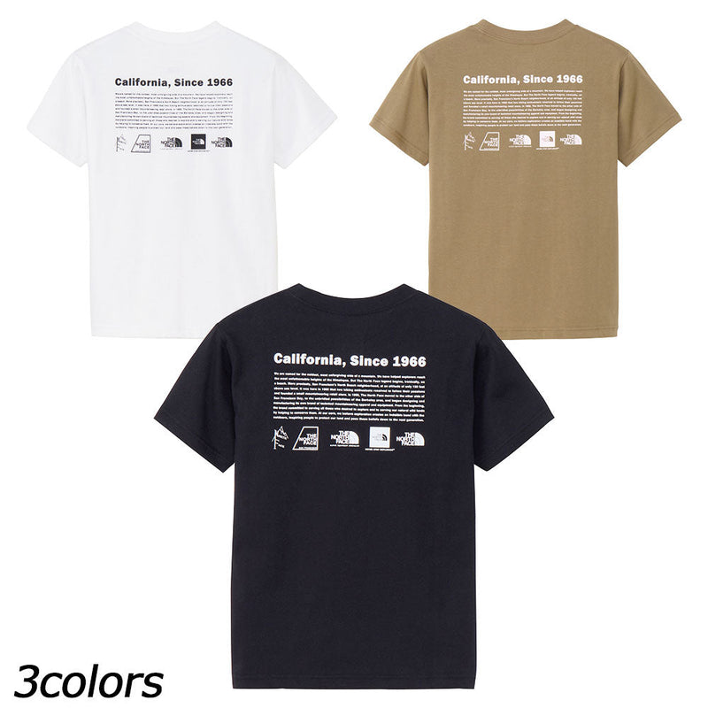 ノースフェイス ショートスリーブヒストリカルロゴティー NTJ32356 Tシャツ 半袖 UVケア キッズ ジュニア