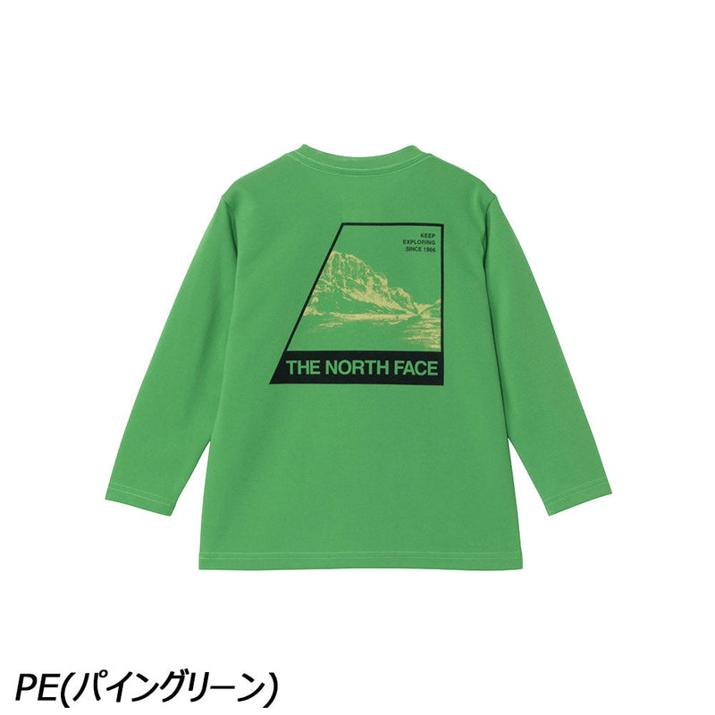 ノースフェイス トドラーロングスリーブTNFバグフリーグラフィックティー NTT32553 Tシャツ 長袖  虫よけ 吸汗 速乾 キッズ