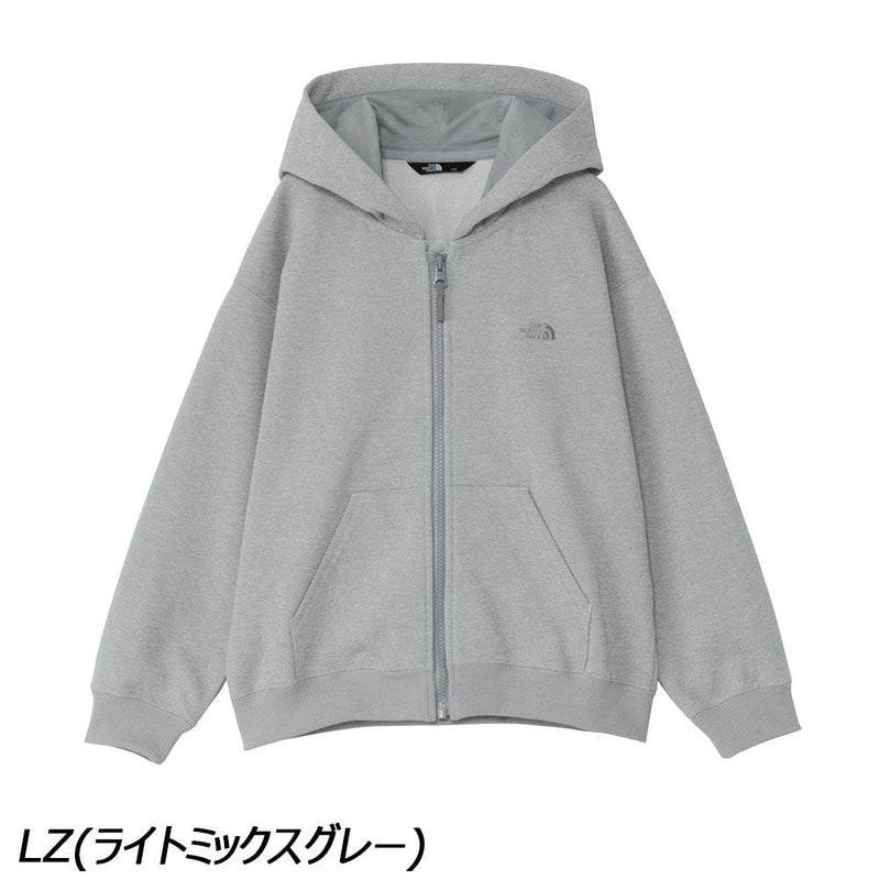 ノースフェイス グリズスウェットロゴフルジップフーディ NTJ62542 パーカー スウェット 防汚 キッズ ジュニア