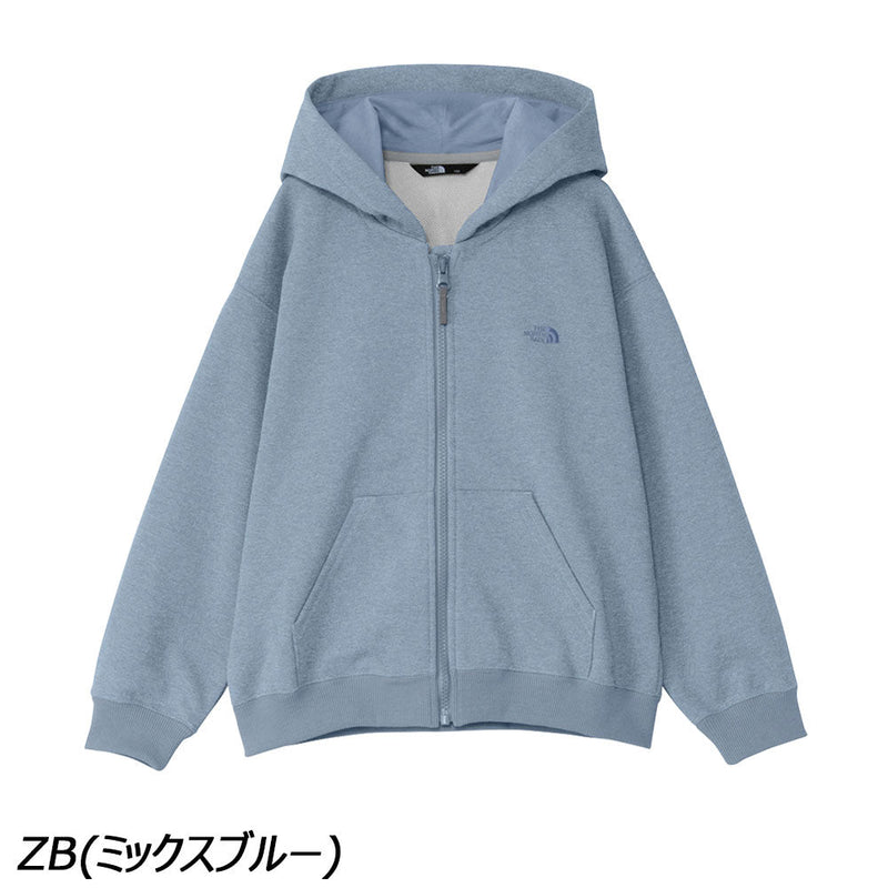 ノースフェイス グリズスウェットロゴフルジップフーディ NTJ62542 パーカー スウェット 防汚 キッズ ジュニア