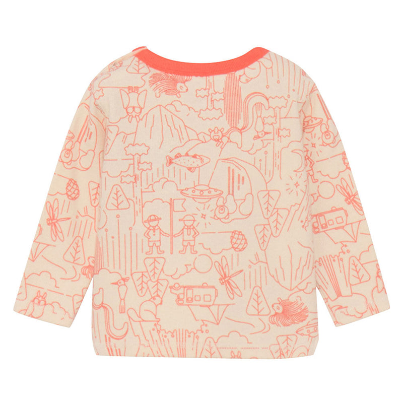 ノースフェイス ベビーラッチパイルクルー NTB62201 Tシャツ 長袖 ベビー トドラー キッズ 左肩ボタンで開閉
