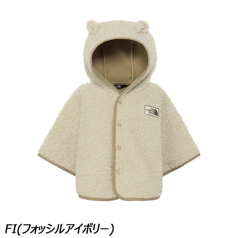 ノースフェイス カドルフリースポンチョ NAB72402 フリース マイクロフリース ポンチョ フード付 キッズ ベビー