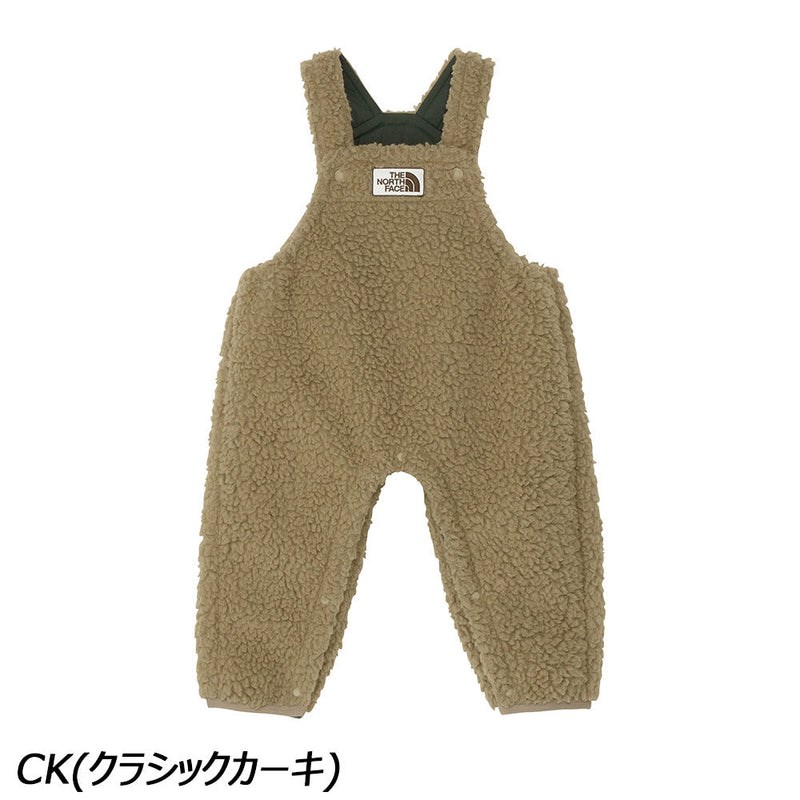 ノースフェイス カドルフリースオーバーオール NAB72403 フリース マイクロフリース オーバーオール 長ズボン キッズ ベビー