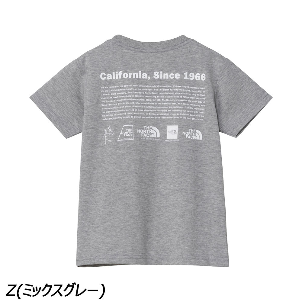 ノースフェイス トドラーショートスリーブヒストリカルロゴティー