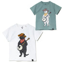 ゴースローキャラバン KIDS USA/C  バンジョー猫 TEE 702681040020 Tシャツ 半袖 親子コーデ リンクコーデ キッズ ジュニア 361923