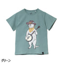 ゴースローキャラバン KIDS USA/C  バンジョー猫 TEE 702681040020 Tシャツ 半袖 親子コーデ リンクコーデ キッズ ジュニア 361923