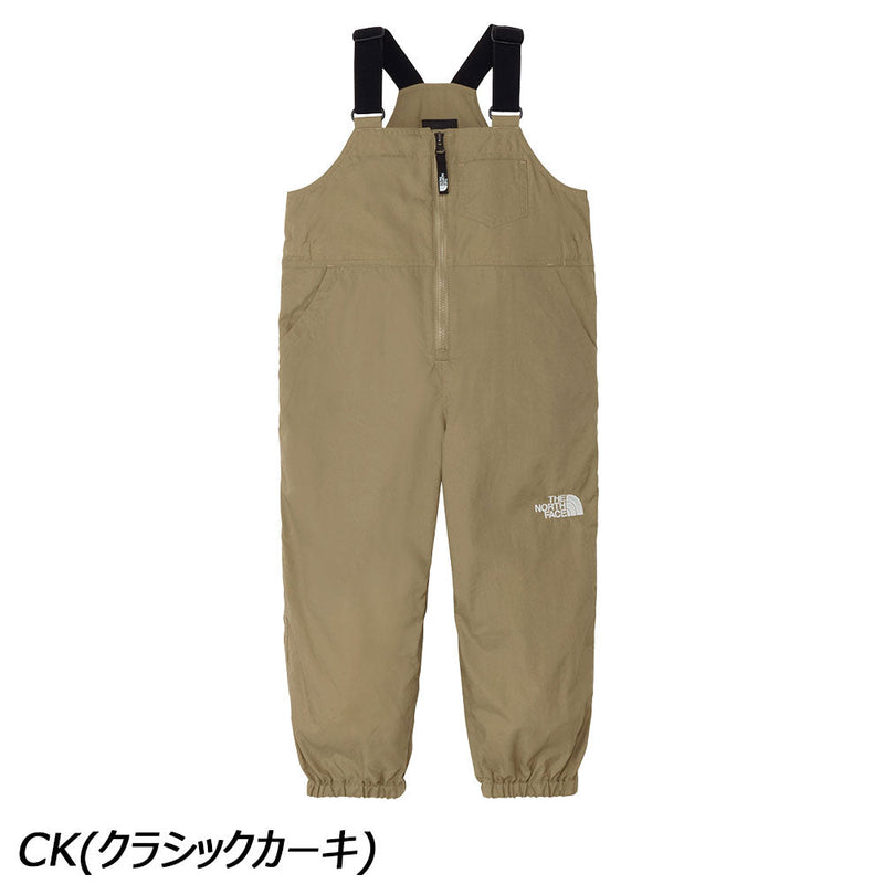 ノースフェイス トドラーフィールドビブ NBT32502 ロングパンツ 長ズボン 撥水 トドラー キッズ