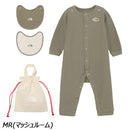 ノースフェイス ベビーロングスリーブロンパース＆2Pビブ NTB82402 ロンパース 長袖 ビブ セット ベビー トドラー キッズ ギフト 贈り物