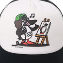 チャムス かせきさいだぁ キッズメッシュキャップ CH25-1076 キャップ メッシュキャップ トラッカー 帽子 かせきさいだぁ コラボ キッズ ジュニア ユース