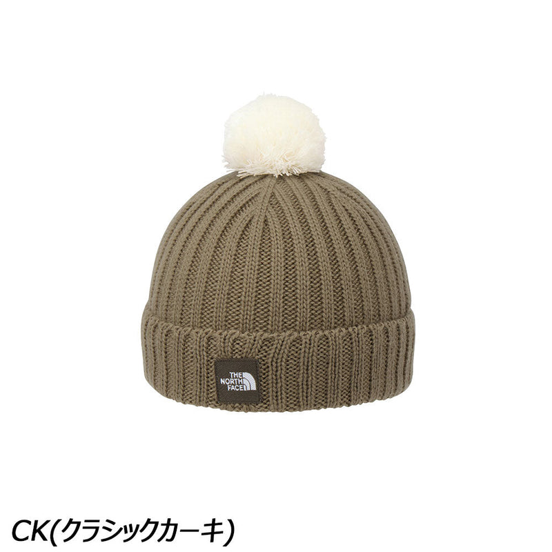 ノースフェイス ベビーポンポンカプッチョ NNB42402 ニットキャップ ビーニー 帽子 ベビー トドラー キッズ