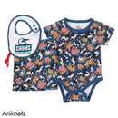 チャムス ベビーパターンドギフトセット CH27-1036 ロンパース 半袖 スタイ ベビー インファント キッズ ギフト 贈り物 プレゼント