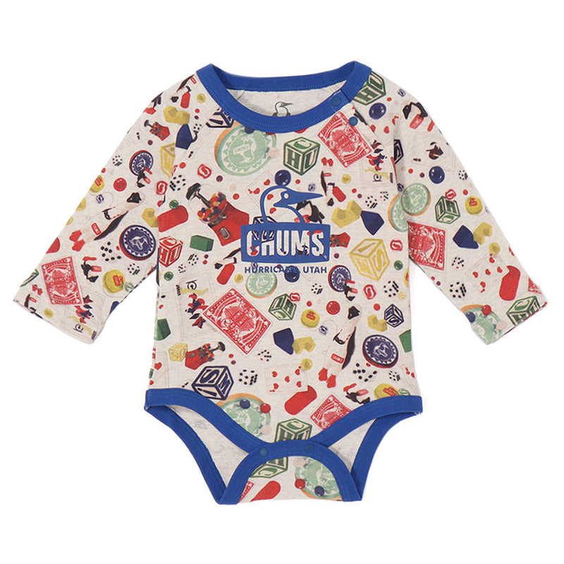チャムス ベビーパターンドロングスリーブギフトセット CH27-1040 ロンパース 長袖 ベビー キッズ