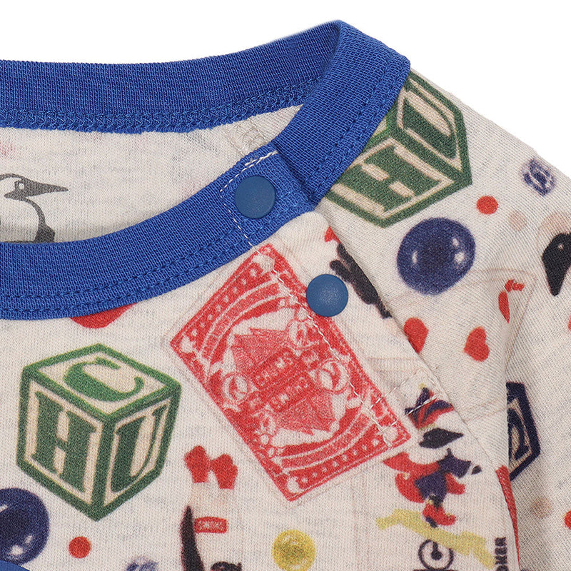 チャムス ベビーパターンドロングスリーブギフトセット CH27-1040 ロンパース 長袖 ベビー キッズ