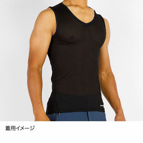 ファイントラック ドライレイヤーベーシックノースリーブ FUM0425 インナー ノースリーブ 袖なし 吸汗 速乾 撥水 抗菌 防臭 メンズ