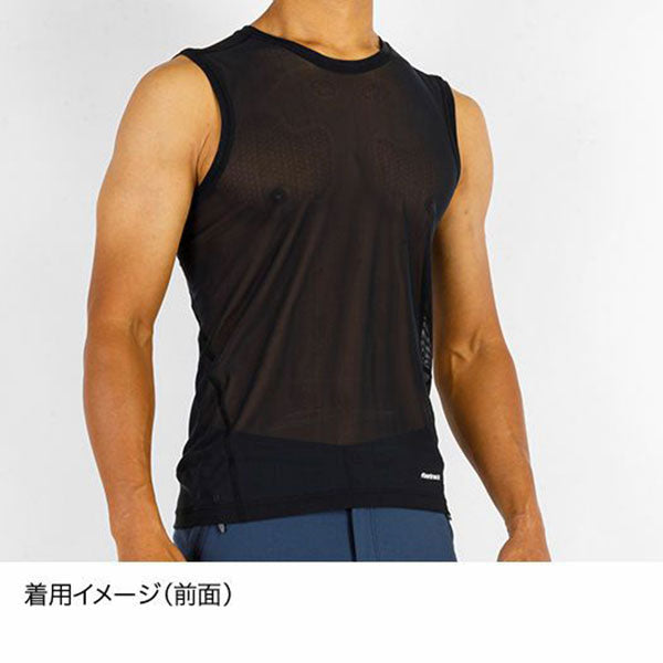 ファイントラック ドライレイヤークールノースリーブ FUM0825 インナー ノースリーブ 袖なし 吸汗 速乾 撥水 抗菌 防臭 涼感 メンズ