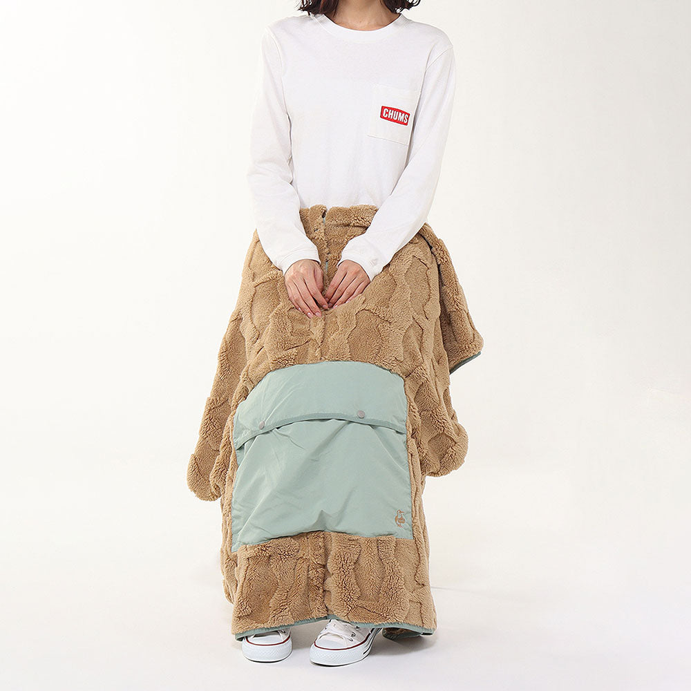 チャムス ブービーエルモパッカブルブランケットポンチョ | APORITO