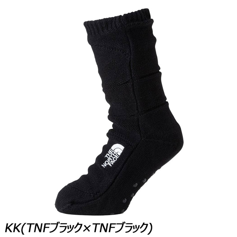 ノースフェイス ヌプシ ブーティ ソックス NN82233 ウィンタールームソックス 靴下 抗菌 防臭 滑り止めプリント付